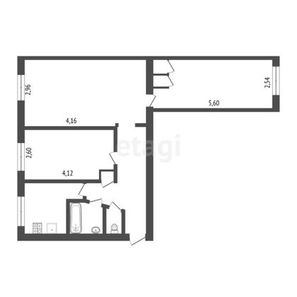 Продажа 3-комнатной квартиры 58,3 м², 1/5 этаж