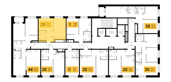 Продажа 2-комнатной квартиры 35,4 м², 21/23 этаж