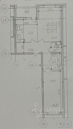 Продажа 2-комнатной квартиры 51,7 м², 9/9 этаж