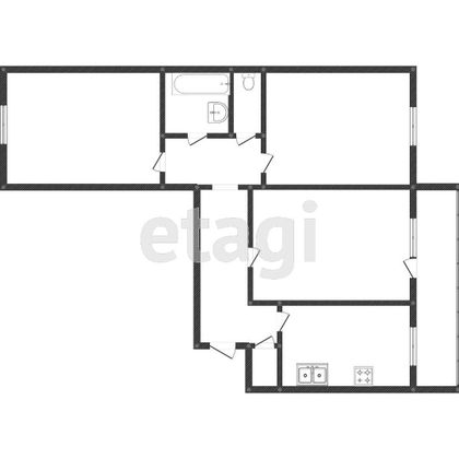 Продажа 3-комнатной квартиры 64 м², 9/9 этаж