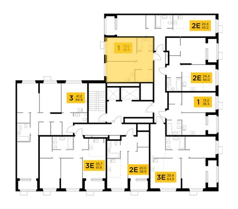 Продажа 1-комнатной квартиры 38,5 м², 14/17 этаж