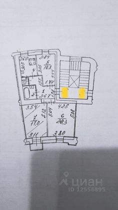 Продажа 2 комнат, 44 м², 4/6 этаж