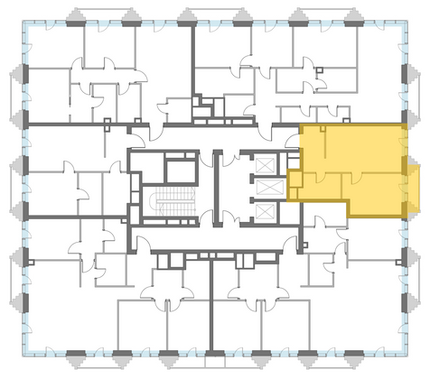 Продажа 2-комнатной квартиры 76,1 м², 12/14 этаж