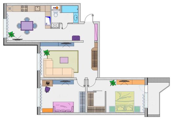 Продажа 3-комнатной квартиры 72,4 м², 2/17 этаж