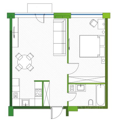 Продажа 2-комнатной квартиры 54 м², 6/14 этаж