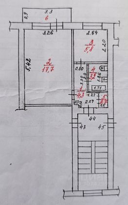 Продажа 1-комнатной квартиры 31 м², 5/5 этаж