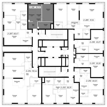 Продажа 1-комнатной квартиры 39,7 м², 32/36 этаж