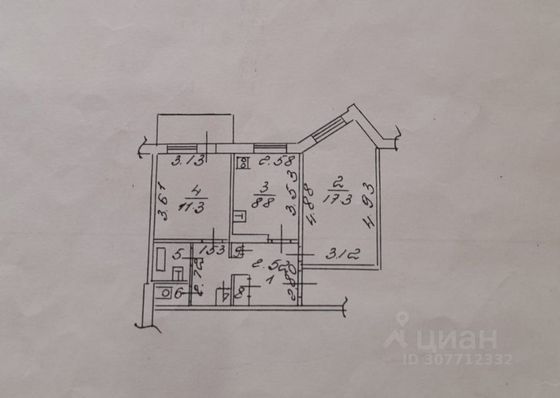 Продажа 2-комнатной квартиры 52,5 м², 8/9 этаж