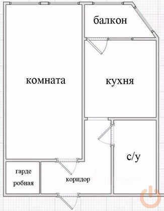 Продажа 1-комнатной квартиры 42,9 м², 1/17 этаж