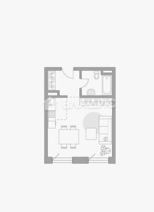 Продажа квартиры-студии 32 м², 14/18 этаж