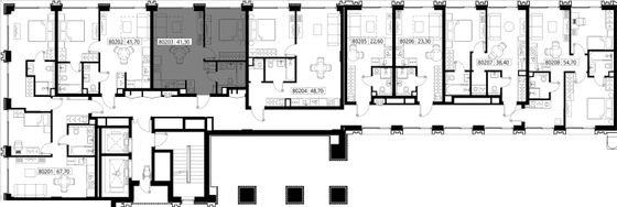 Продажа 1-комнатной квартиры 41,3 м², 2/10 этаж