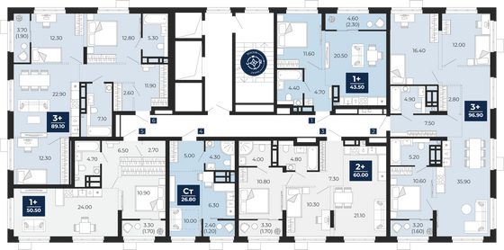 Продажа 3-комнатной квартиры 89,1 м², 15/25 этаж