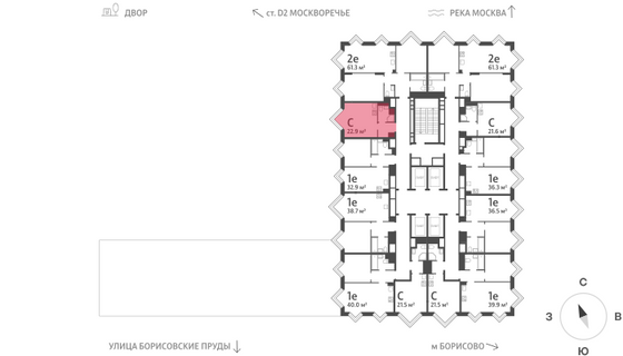 Продажа квартиры-студии 22,9 м², 30/30 этаж