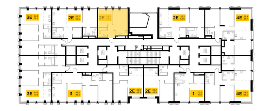 Продажа 2-комнатной квартиры 40,5 м², 29/35 этаж