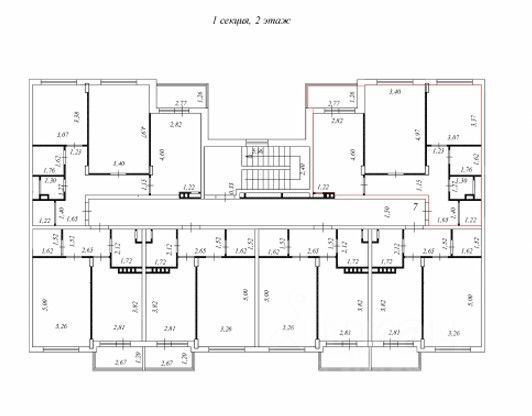 Продажа 2-комнатной квартиры 55,4 м², 2/3 этаж
