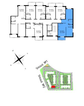 Продажа 2-комнатной квартиры 61,5 м², 2/5 этаж