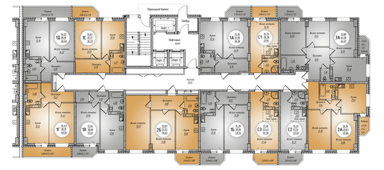 Продажа 1-комнатной квартиры 37,6 м², 21/24 этаж