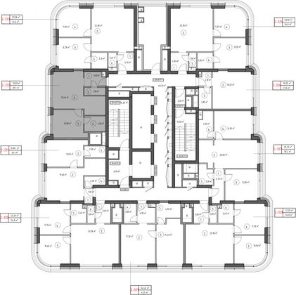 Продажа 1-комнатной квартиры 39,7 м², 36/53 этаж