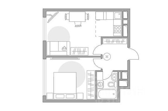 Продажа 2-комнатной квартиры 40,2 м², 3/23 этаж