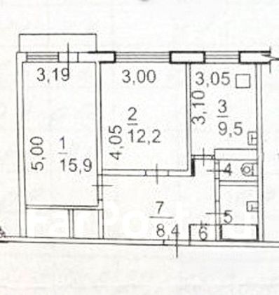 Продажа 2-комнатной квартиры 49,8 м², 4/9 этаж