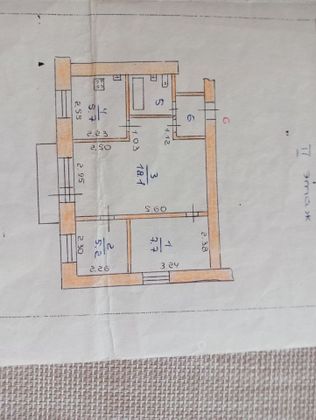 Продажа 3-комнатной квартиры 42 м², 2/4 этаж