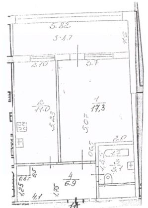 44 м², 1-комн. квартира, 3/9 этаж