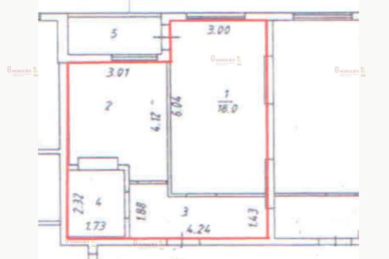 Продажа 1-комнатной квартиры 39 м², 9/15 этаж