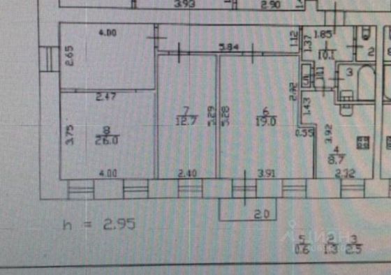 Продажа 1 комнаты, 12 м², 4/4 этаж