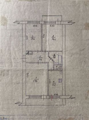 Продажа 3-комнатной квартиры 67,2 м², 2/4 этаж