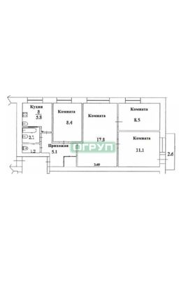 Продажа 4-комнатной квартиры 62,7 м², 3/5 этаж