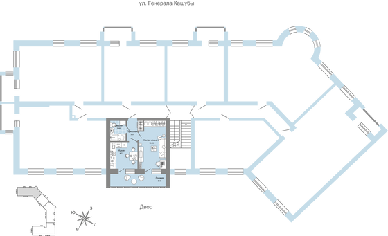 Продажа 1-комнатной квартиры 35 м², 2/4 этаж