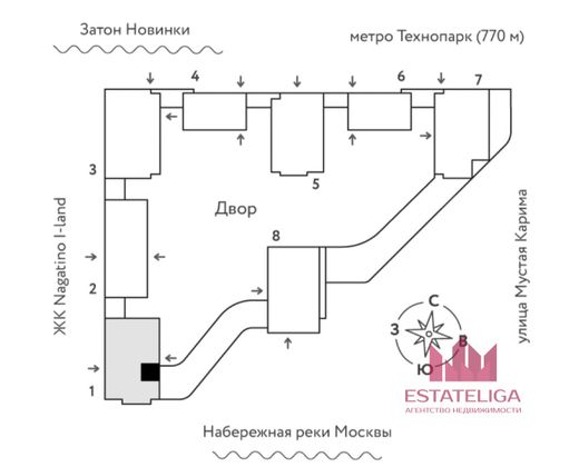 Продажа 1-комнатной квартиры 40,3 м², 8/20 этаж