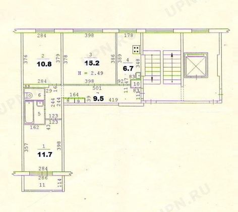 Продажа 3-комнатной квартиры 58 м², 4/9 этаж