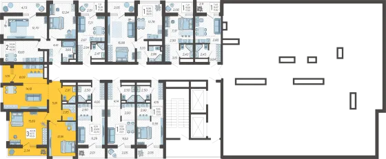 Продажа 3-комнатной квартиры 65,5 м², 19/19 этаж