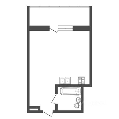 Продажа квартиры-студии 20,4 м², 1/8 этаж