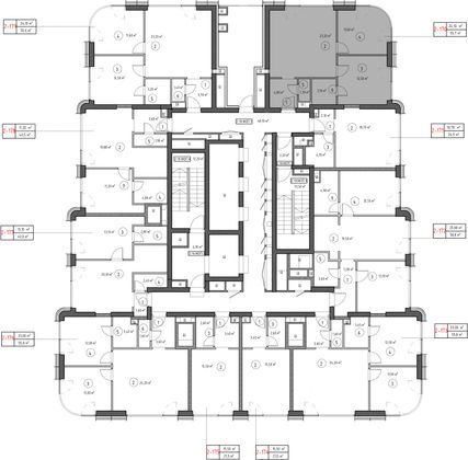 Продажа 2-комнатной квартиры 55,7 м², 19/53 этаж