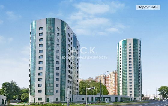 Продажа 2-комнатной квартиры 62,4 м², 6/19 этаж