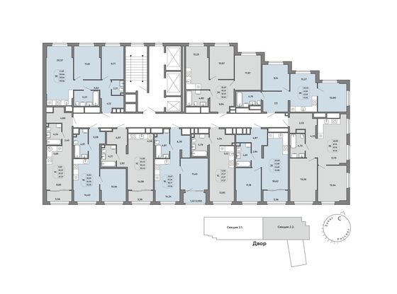 Продажа квартиры-студии 59,1 м², 13/32 этаж