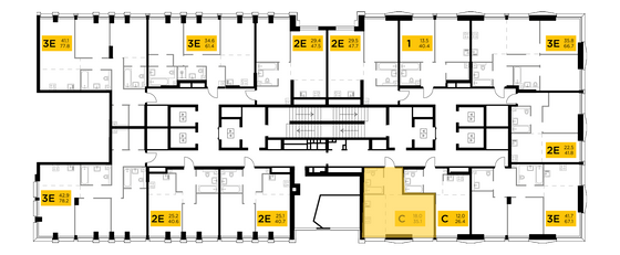 Продажа квартиры-студии 35,1 м², 7/32 этаж