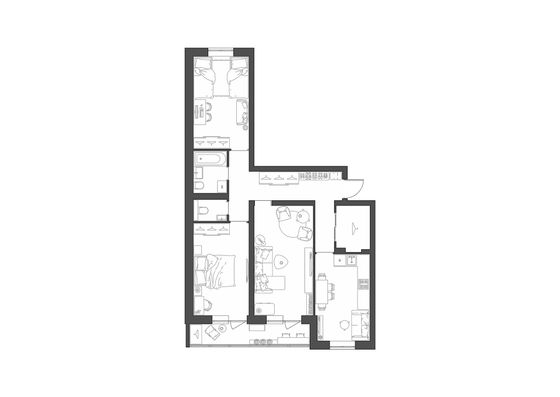 Продажа 3-комнатной квартиры 83,7 м², 1/9 этаж