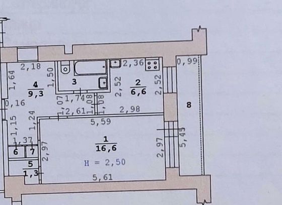 Продажа 1-комнатной квартиры 38 м², 4/5 этаж