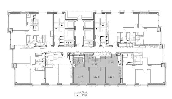 Продажа 2-комнатной квартиры 70,7 м², 51/52 этаж