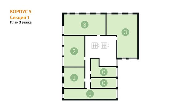 Продажа 1-комнатной квартиры 40,7 м², 3/17 этаж