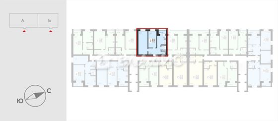 Продажа 2-комнатной квартиры 57,5 м², 2/4 этаж