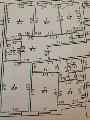 Продажа 3-комнатной квартиры 80,5 м², 2/24 этаж