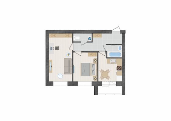 Продажа 2-комнатной квартиры 52 м², 3/9 этаж