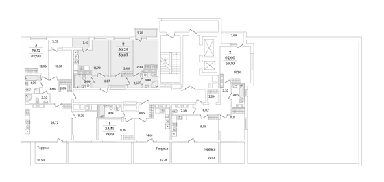 Продажа 2-комнатной квартиры 58,9 м², 14/17 этаж