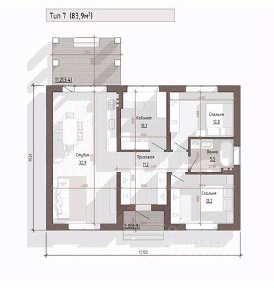 Продажа дома, 110,9 м², с участком 8 соток