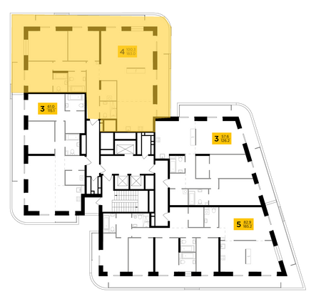 Продажа 4-комнатной квартиры 183 м², 14/19 этаж