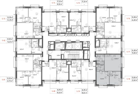 Продажа 2-комнатной квартиры 52,5 м², 10/30 этаж